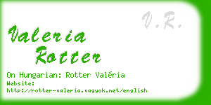 valeria rotter business card