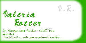 valeria rotter business card